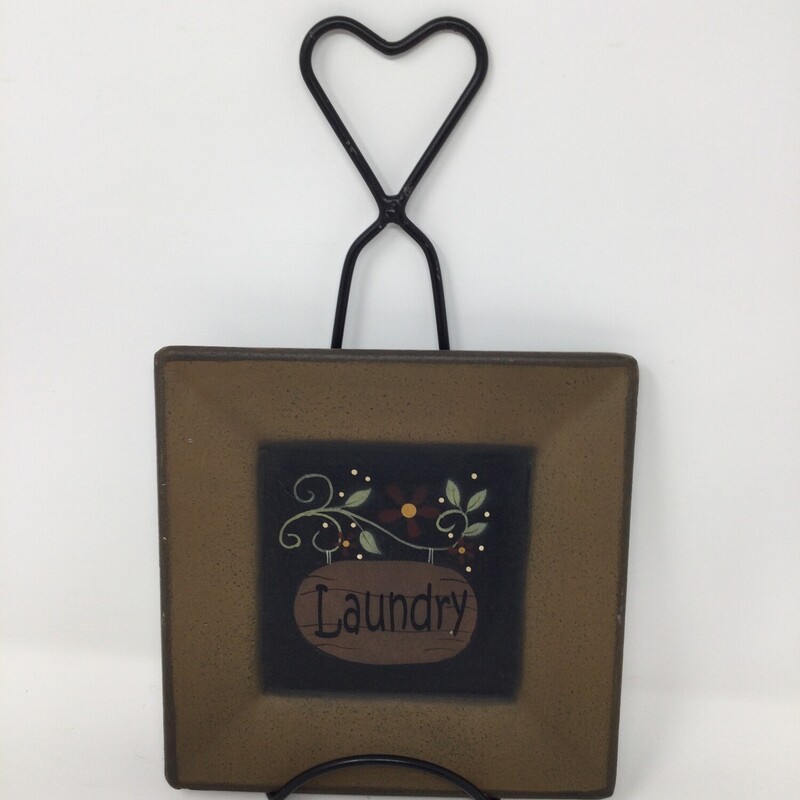 Laundry Room Plaque,
Brown,
Size: 8 X 14 In