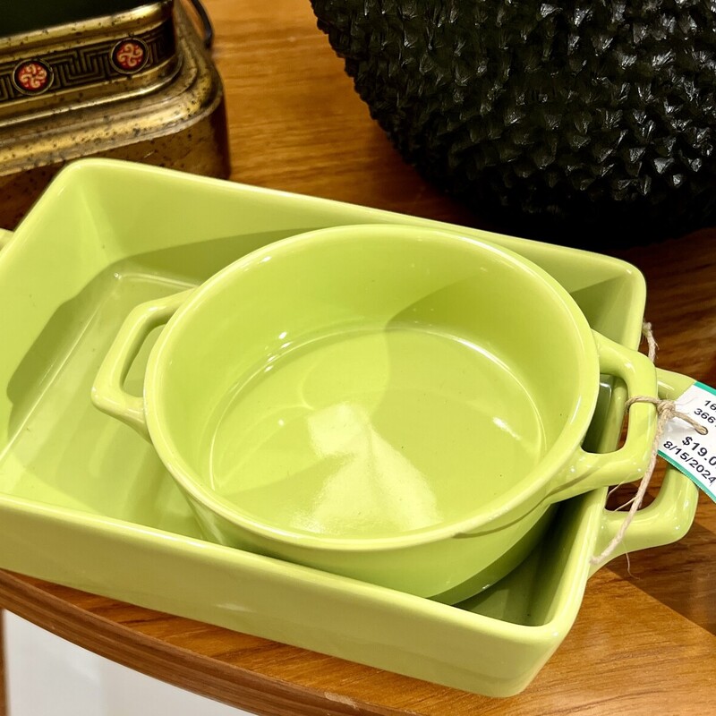 Cute lime casserole dishes
Size: 2 Pcs