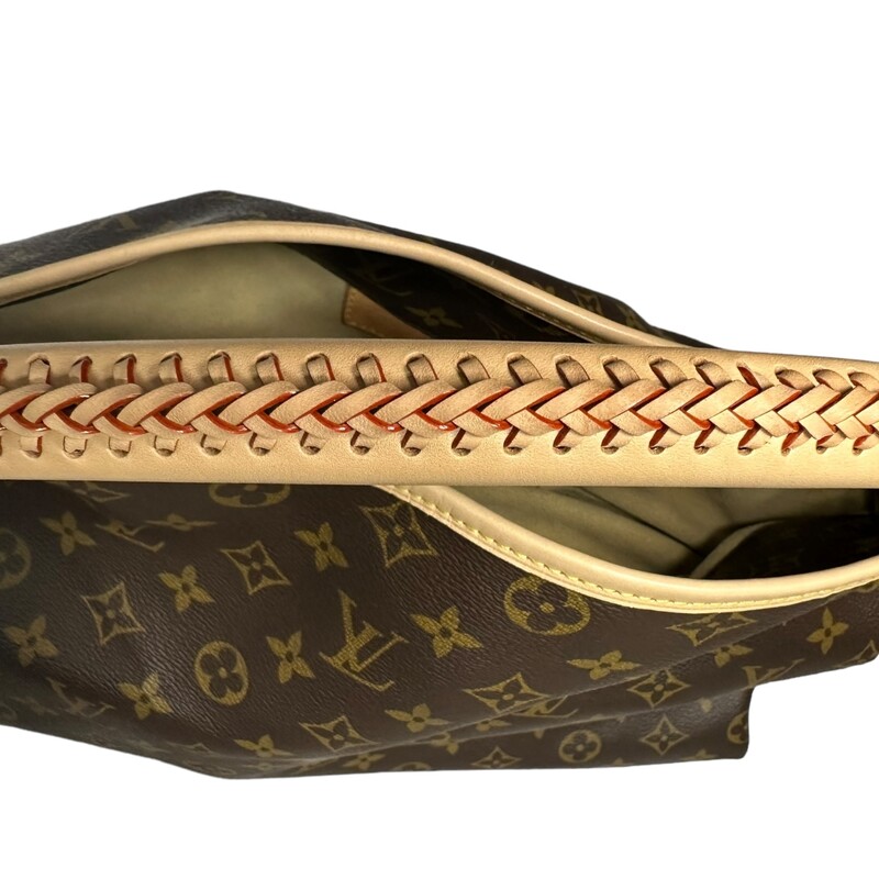 Louis Vuitton Artsy MM Monogram

Dimensions:
18.1 in in width x 12.6 in in height x 9.4 ins in depth

Date Code: Has fadded but entrupy certificate will be provided.

Note: The leather on the bag has been redone by Louis Vuitton.