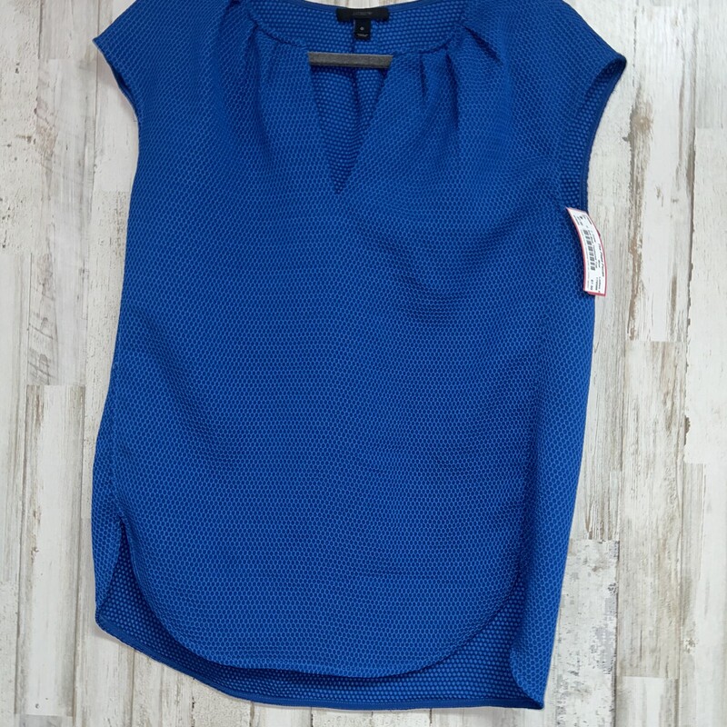 Sz0 Blue Textured Top