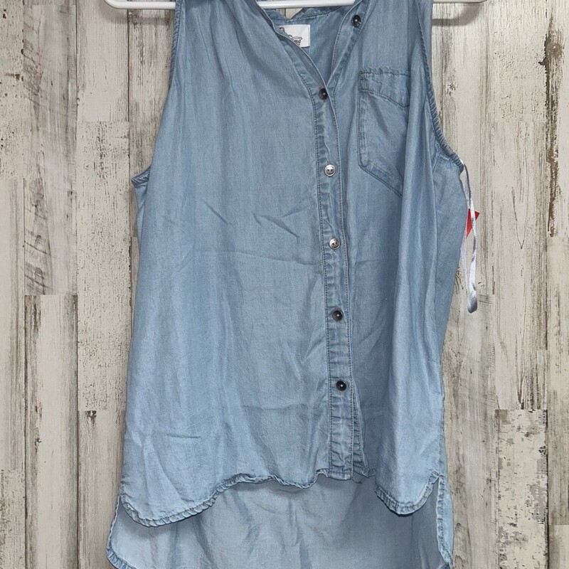 M Chambray Button Up Tank