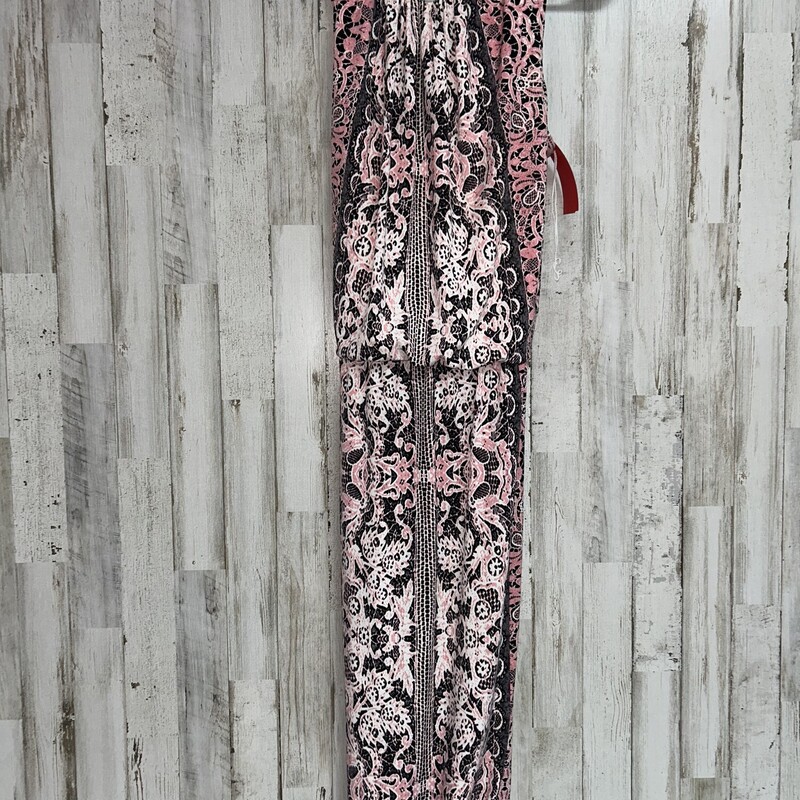 Sz6 Pink Printed Maxi Dre