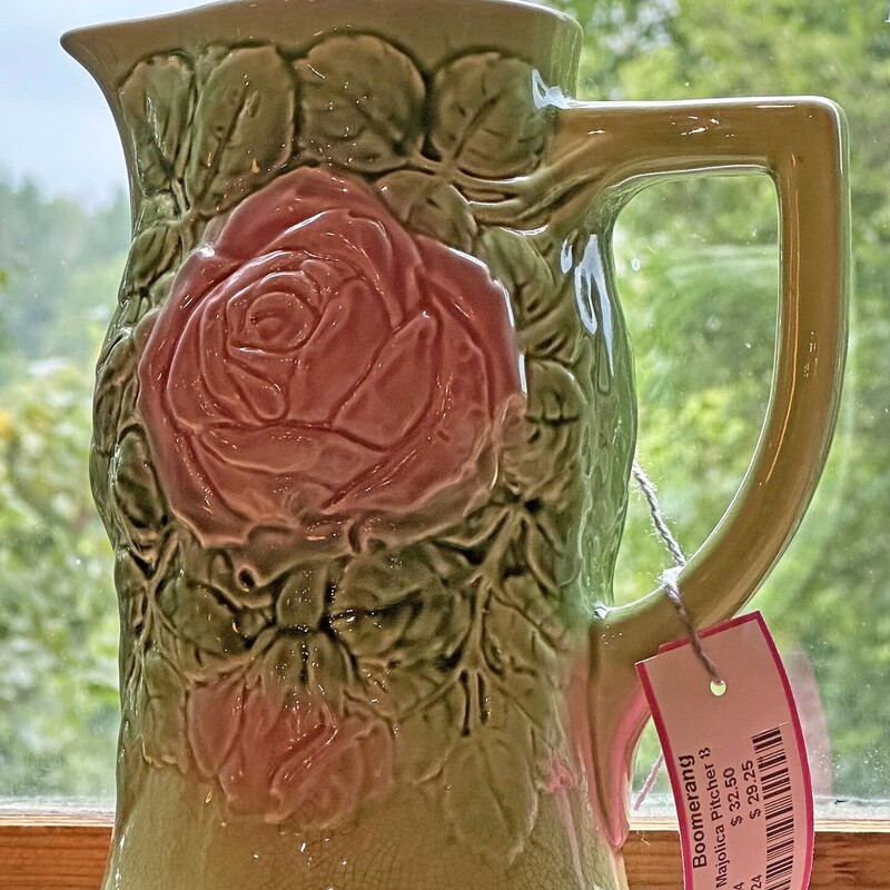 French Majolica Pitcher 8