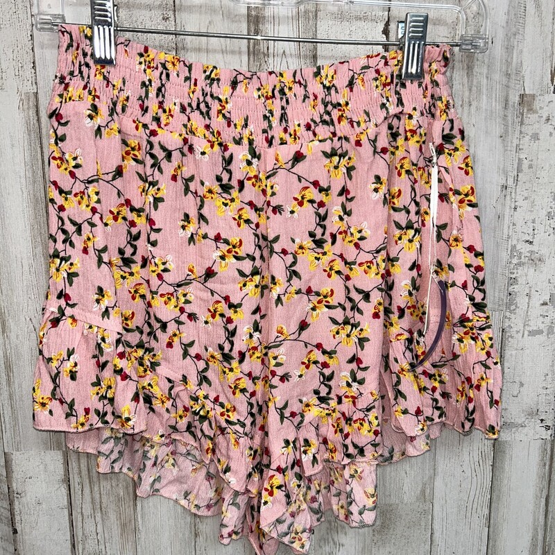 NEW S Pink Floral Shorts, Pink, Size: Ladies S