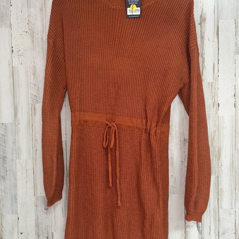 M Orange Knit Dress