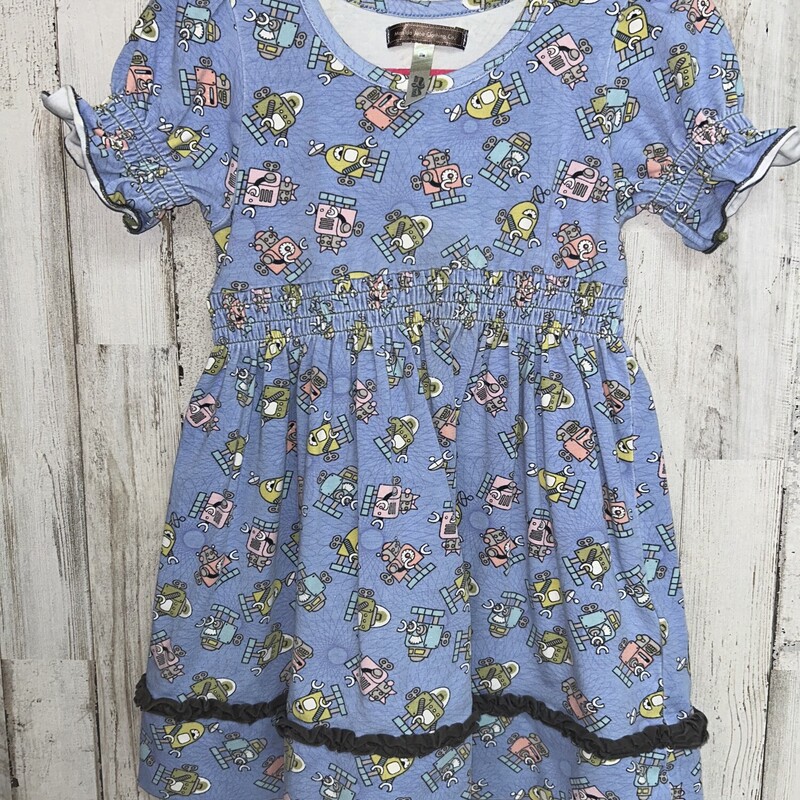 18M Blue Robot Dress, Blue, Size: Girl 18-24