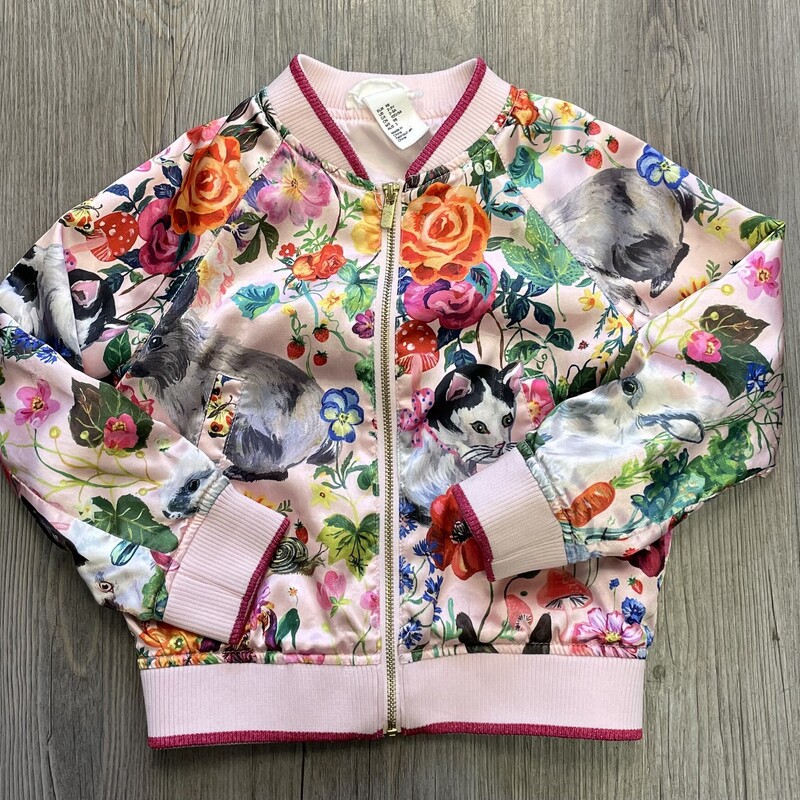 H&M Jacket, Floral, Size: 2-3Y