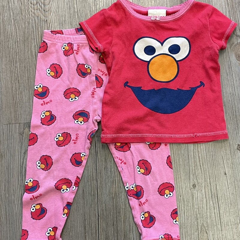 Elmo Pj Set, Multi, Size: 3Y