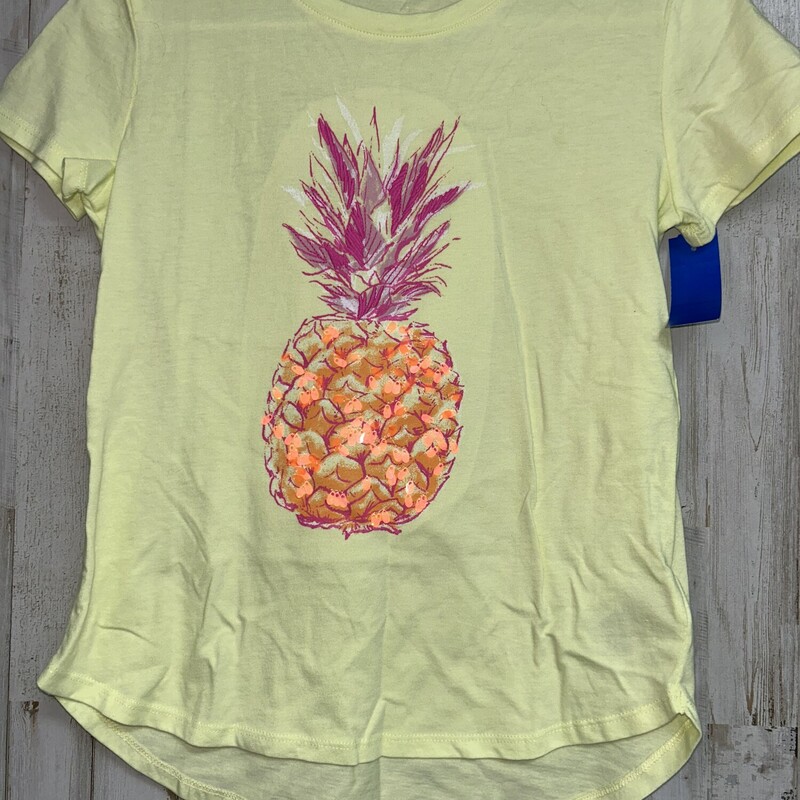 14/16 Yellow Pineapple Te, Yellow, Size: Girl 10 Up