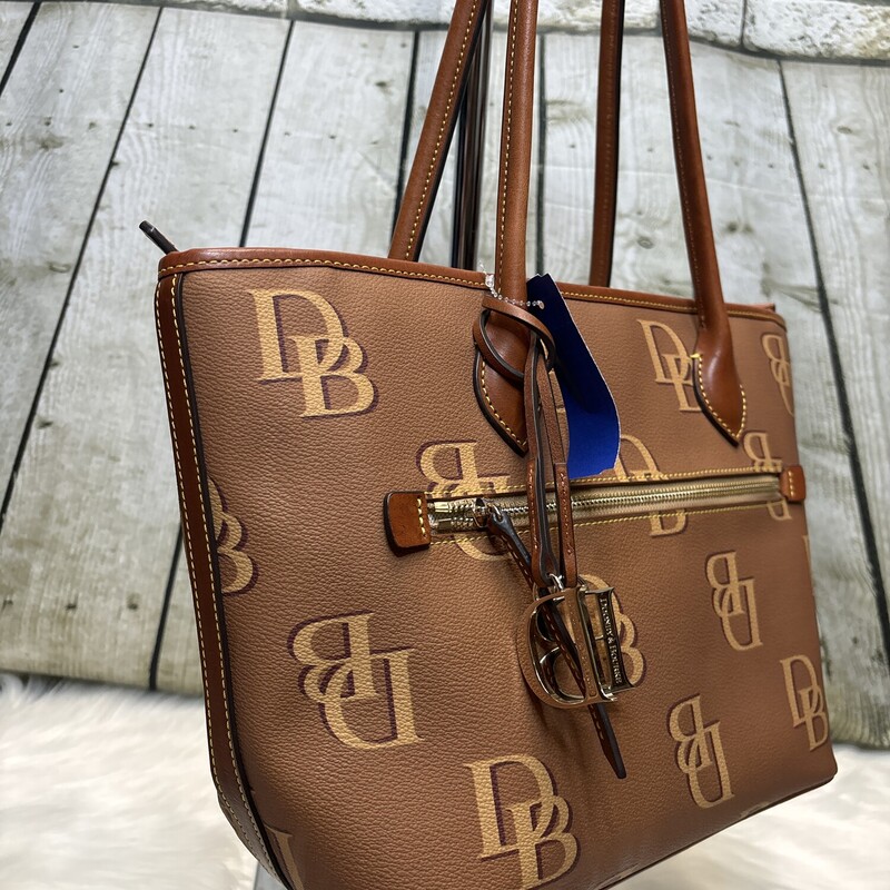 Dooney & Bourkey Sig Mono, Monogram, Size: Tote Zip