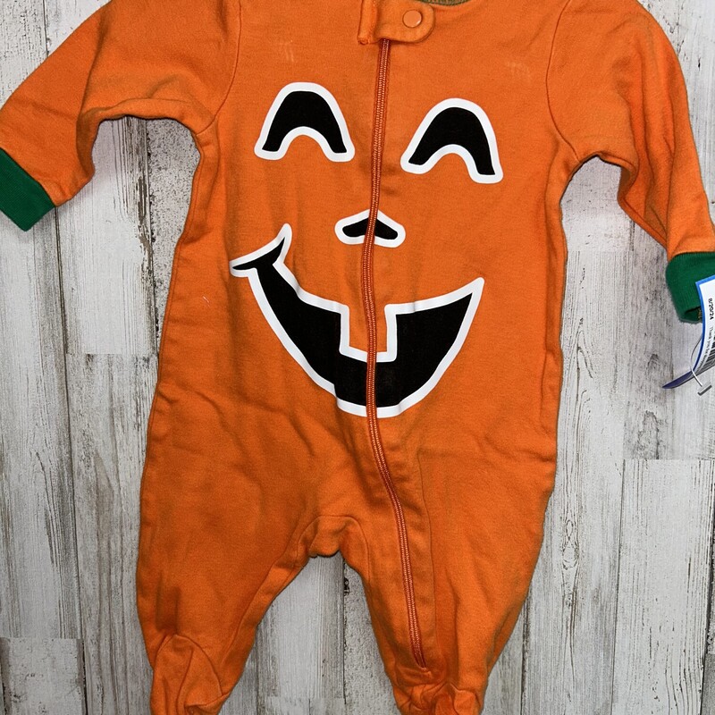 0/3M Pumpkin Sleeper, Orange, Size: Boy 0-9m