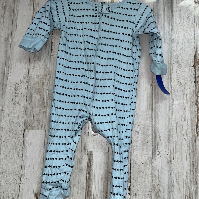 6/9M Lt Blue Printed Slee, Blue, Size: Boy 0-9m