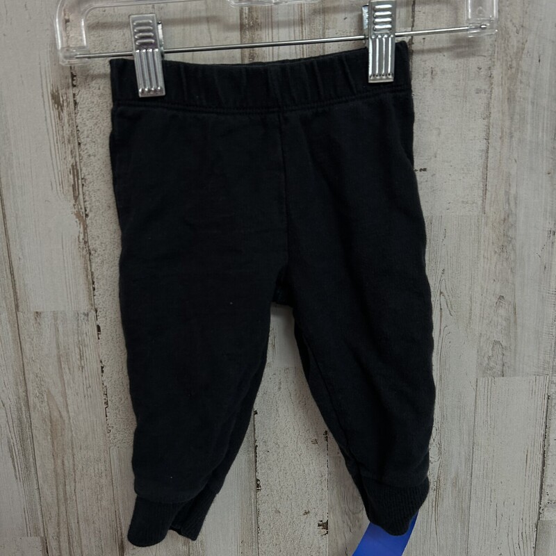 6M Black Jogger, Black, Size: Boy 0-9m