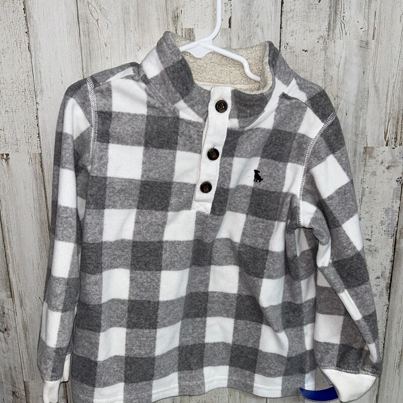 5T Grey Plaid Pullover