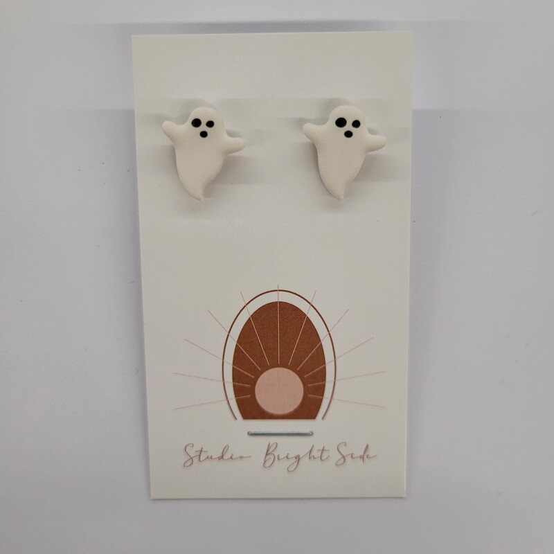 Earrings, Size: Studs, Item: Ghost