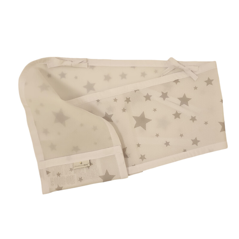 Crib Liner (Grey Stars)