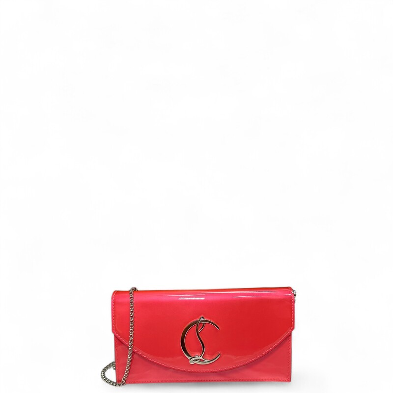 Louboutin Loubi45 Clutch

Dimensions:
Length: 8.5 in
Height: 4.75 in
Width: 1.75 in
Drop: 21 in