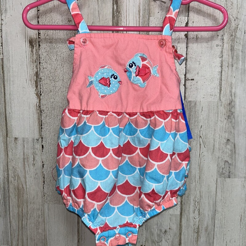 6/9M Pink Fish Bubble, Pink, Size: Girl 6-12m