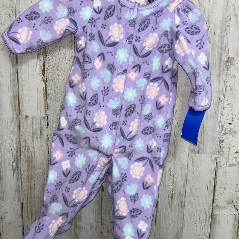 0/3M Purple Floral Sleepe