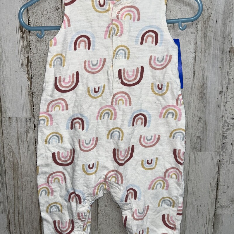 3/6M Rainbow Print Romper