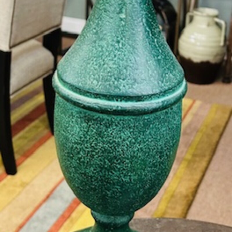 Resin Painted Finial
Green Black Gold
Size: 6.5 x 20.5H