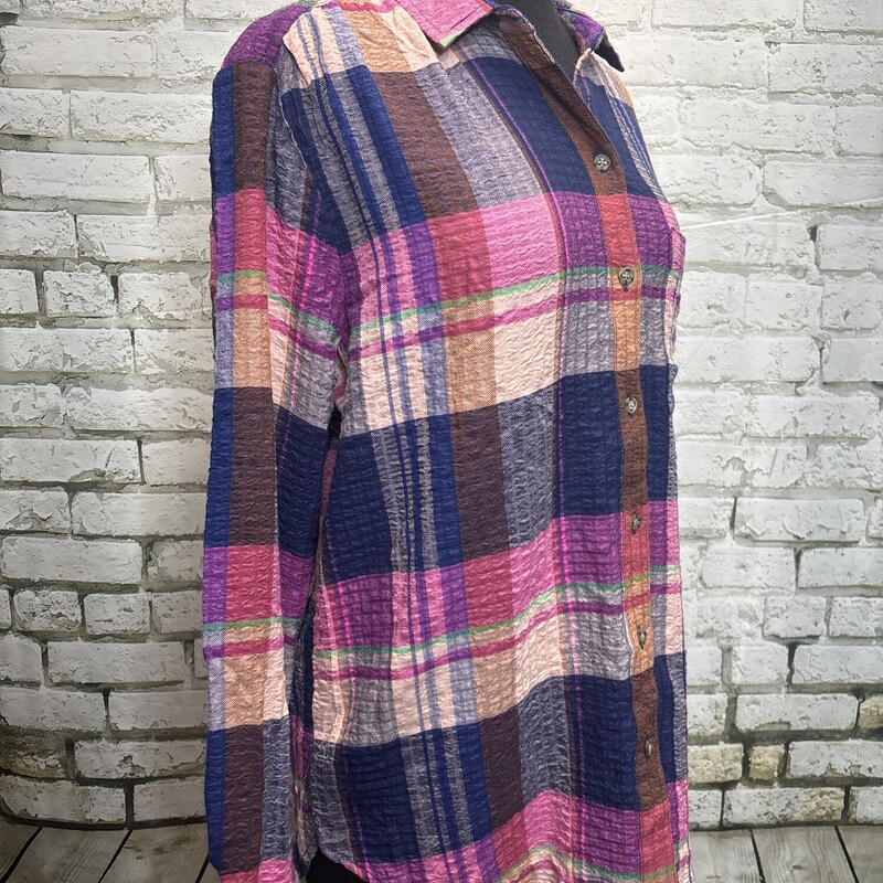 Beach Lunch Lounge, Plaid, Size: X-Small