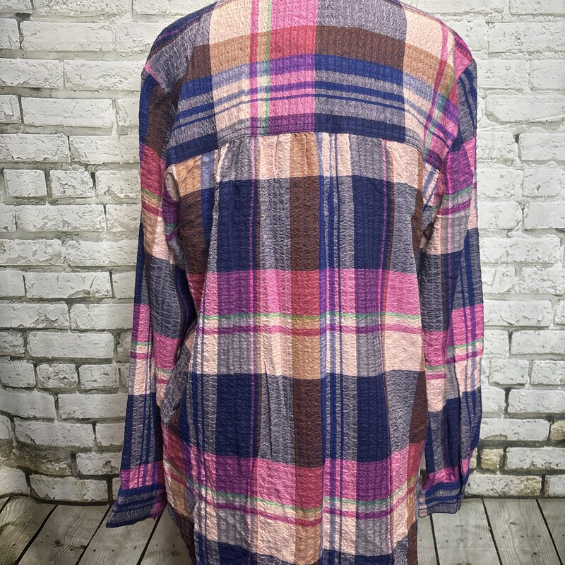 Beach Lunch Lounge, Plaid, Size: X-Small