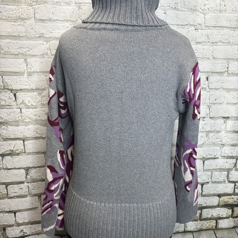 CAbi Eden Pullover, Grey/flr, Size: Small