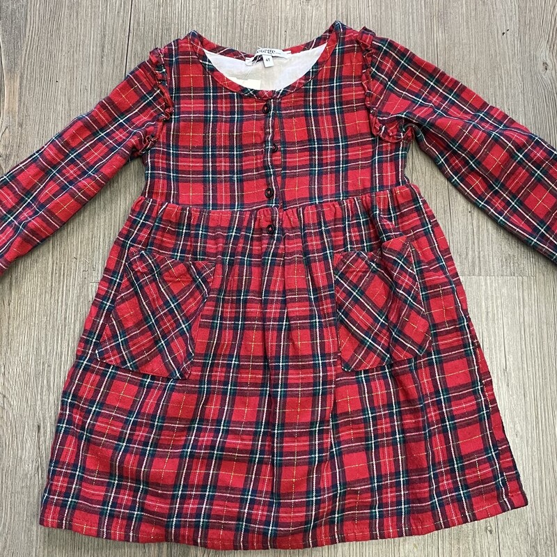 George LS Dress, Multi, Size: 4Y