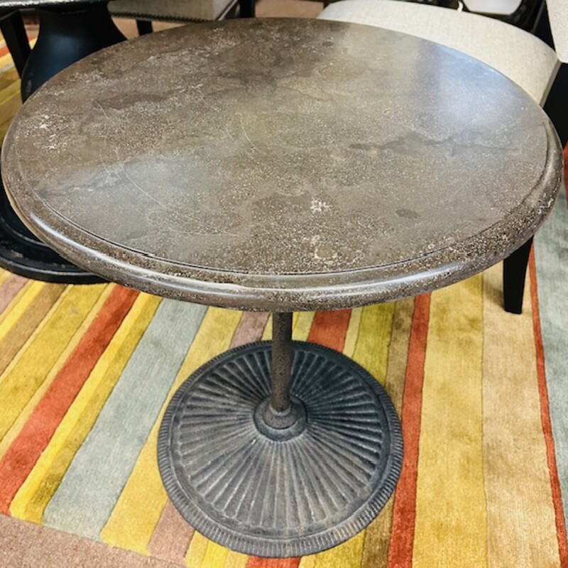 Arhaus Luca Stone Top Metal Base Accent Table
Gray Black Size: 24 x 24H
As Is - light scratching on top
Matching dining table and square accent table sold separately