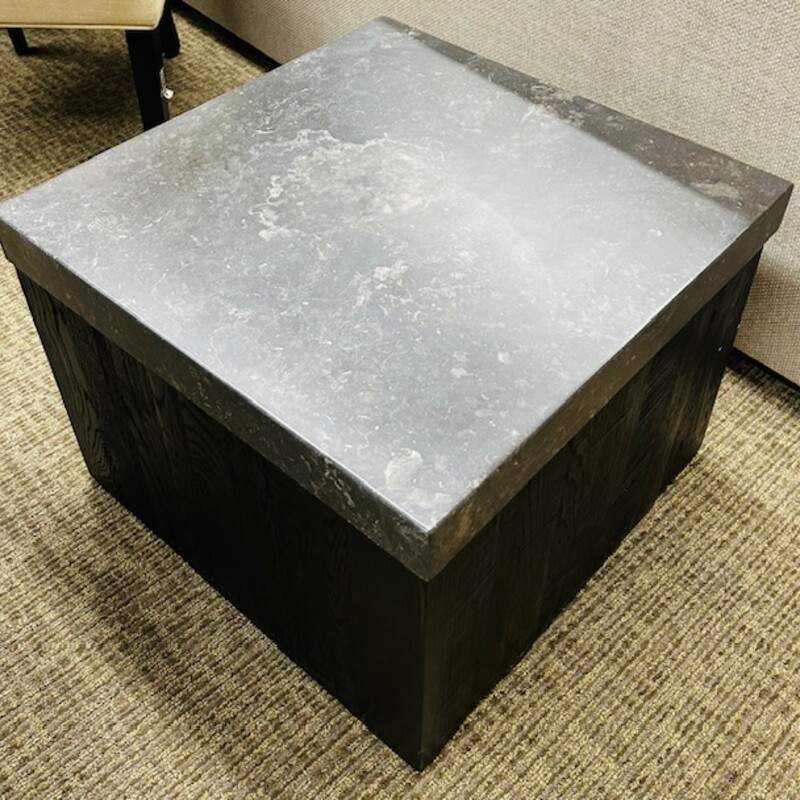 Arhaus Danyon Cube Square Stone Top Wood Accent Table
Gray Black Size: 24 x 24 x 18H
On casters
Matching dining table and round accent table sold separately