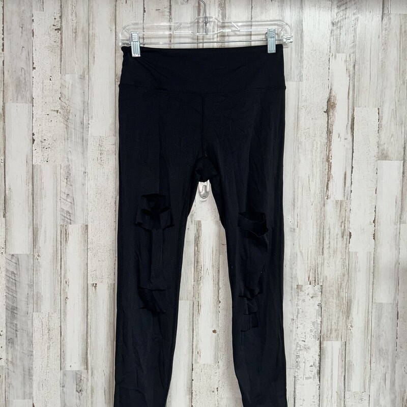 Sz4 Black Ripped Leggings