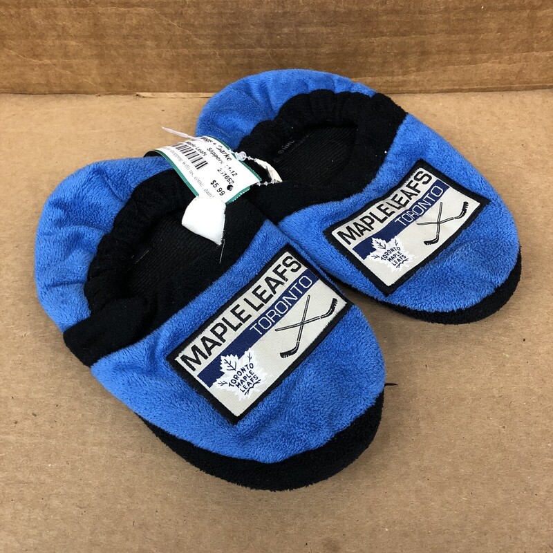 Toronto Maple Leafs, Size: 11-12, Item: Slippers