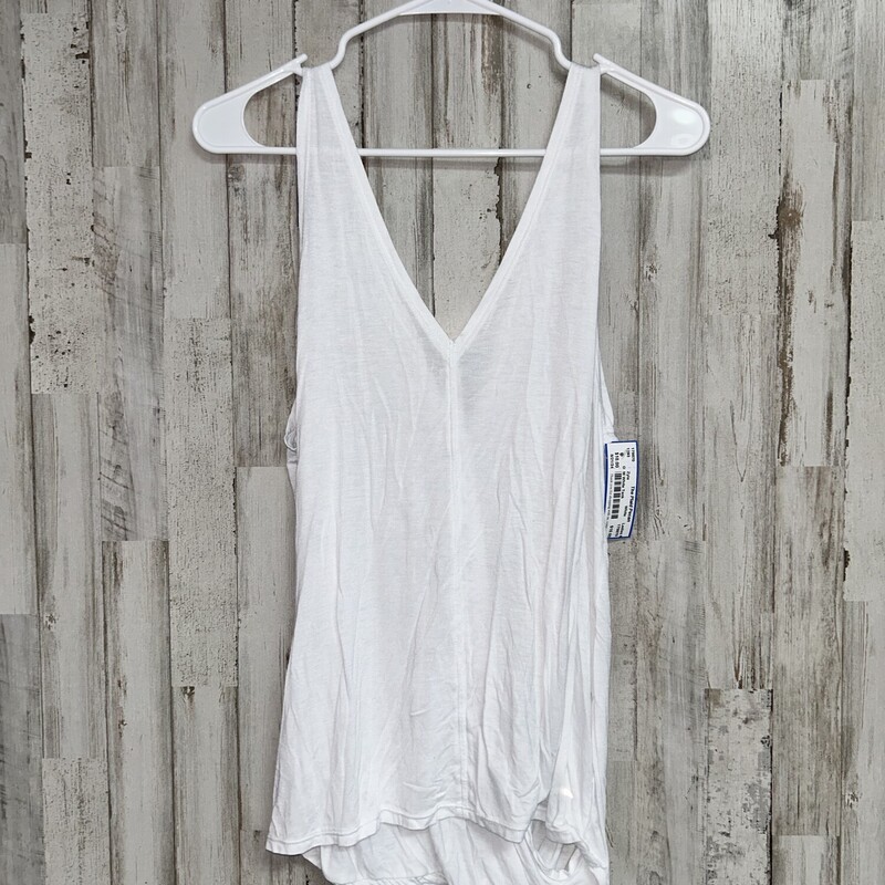 M White Tank, White, Size: Ladies M