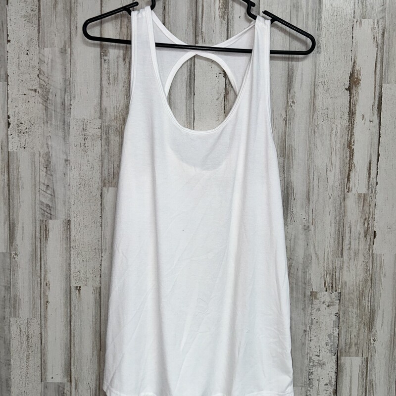 M White Cut Out Tank