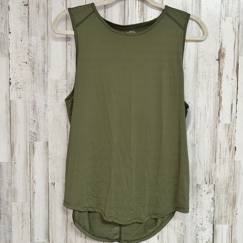 M Olive Tank, Green, Size: Ladies M