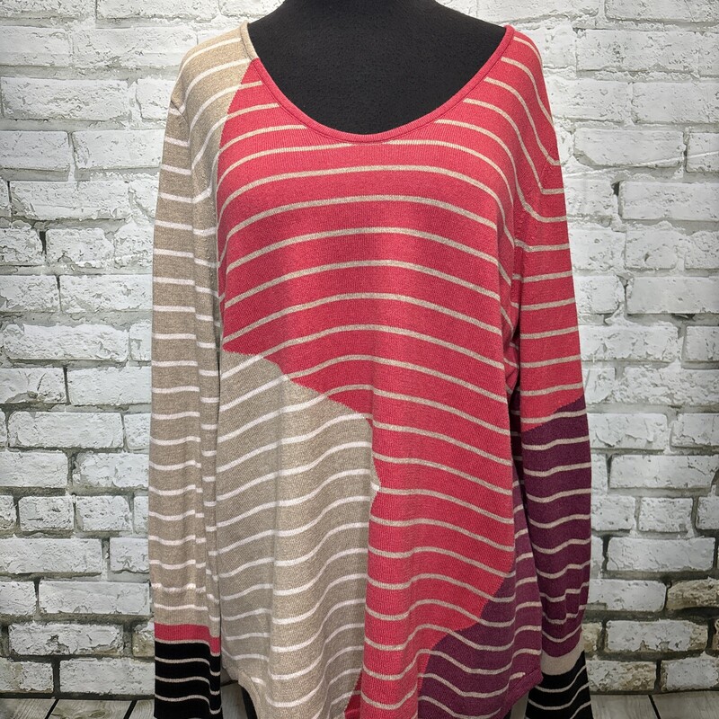 Nic & Zoe, Stripe/m, Size: X-large