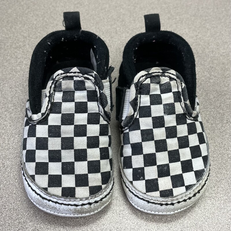 Vans Infant Shoes, Black/wh, Size: 4T