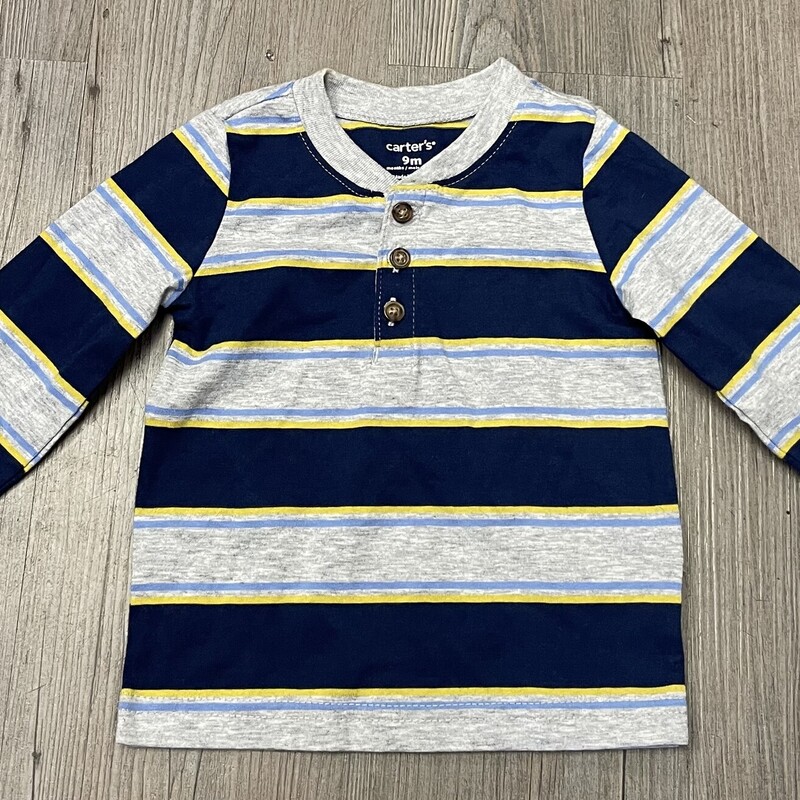 Carters LS Shirt, Multi, Size: 9M