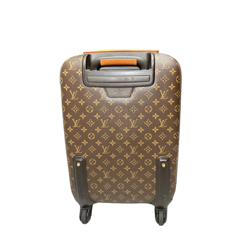 Louis Vuitton Zephyr 55 Monogram<br />
<br />
Dimensions:<br />
Length: 37 cm,Width: 23 cm,Height: 55 cm<br />
Handle Drop: 2 cm<br />
<br />
Date Code:<br />
DR0164<br />
<br />
Marks on the wheels from use. A few light marks on the canvas.