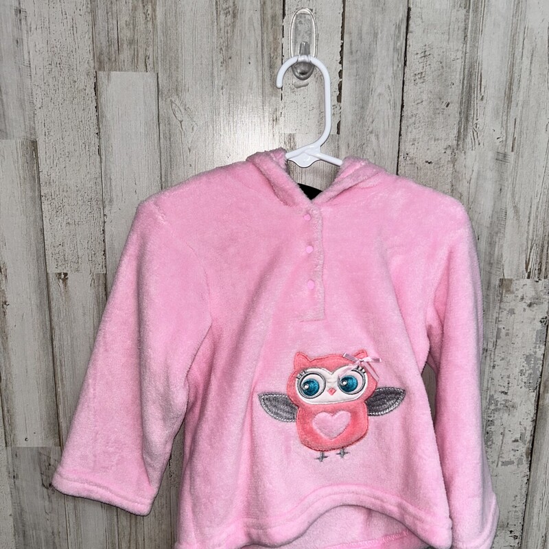 4T Pink Owl Pullover