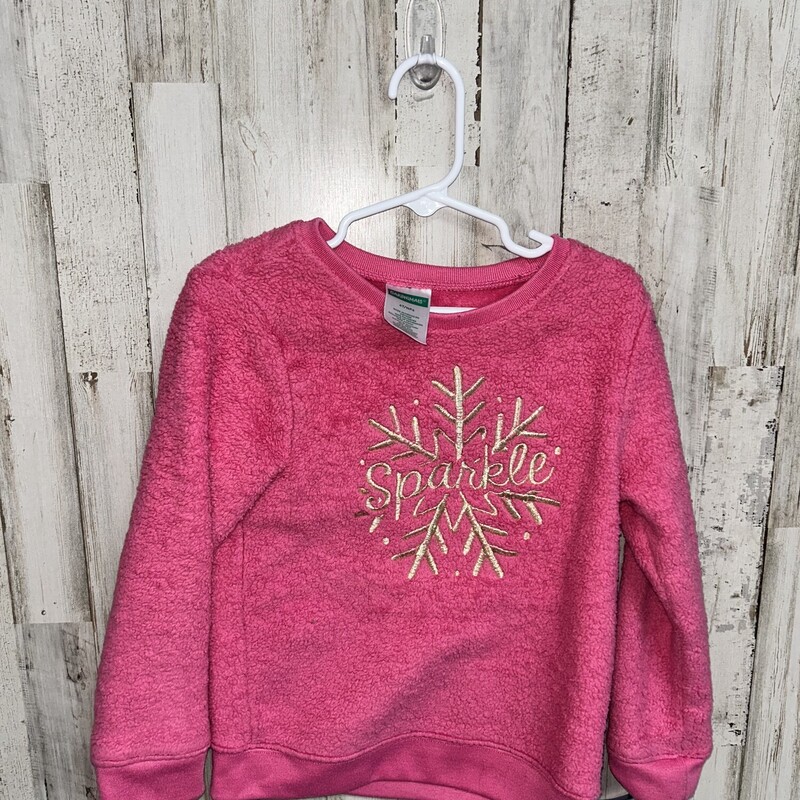 4t Sparkle Sweatshirt, Pink, Size: Girl 4T