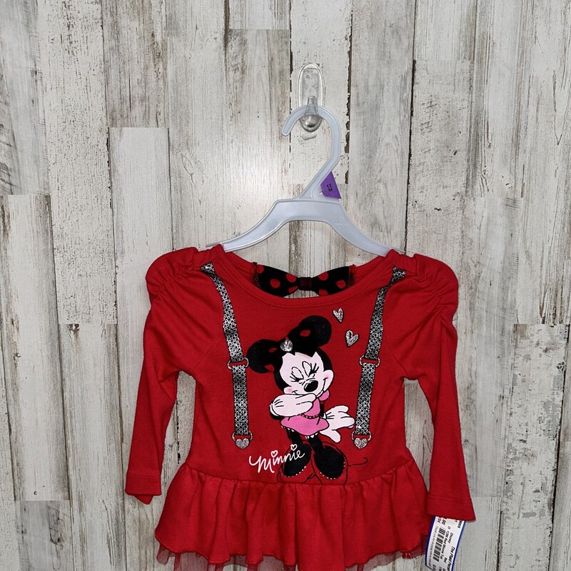 12M Red Minnie Top