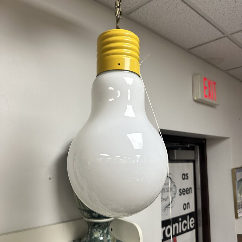 Mid Century Modern Swag Light Bulb Fixture, Vintage. Needs Wiring.<br />
Size: 16in