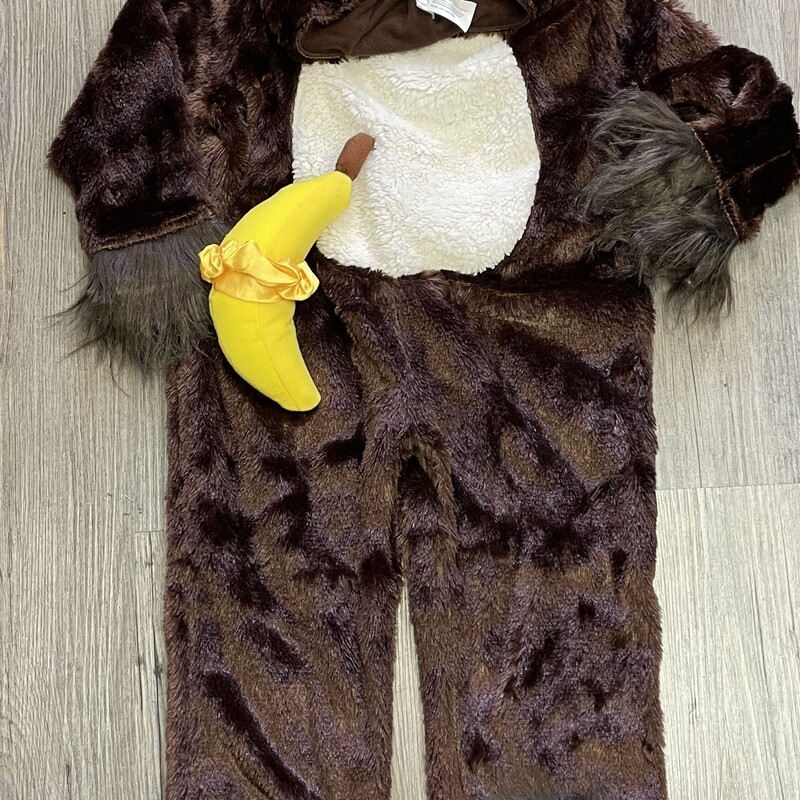 Monkey Costumes, Brown, Size: 12-18M