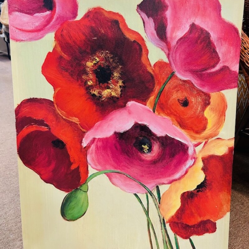 Tall Poppies II Canvas
Pink Red Orange Yellow Size: 22 x 28H
Retails: $129