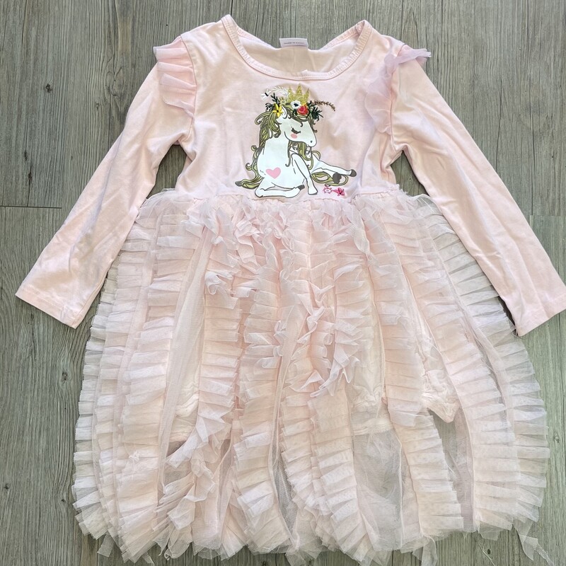 Unicorn Tulle Dress, Pink, Size: 4-5Y