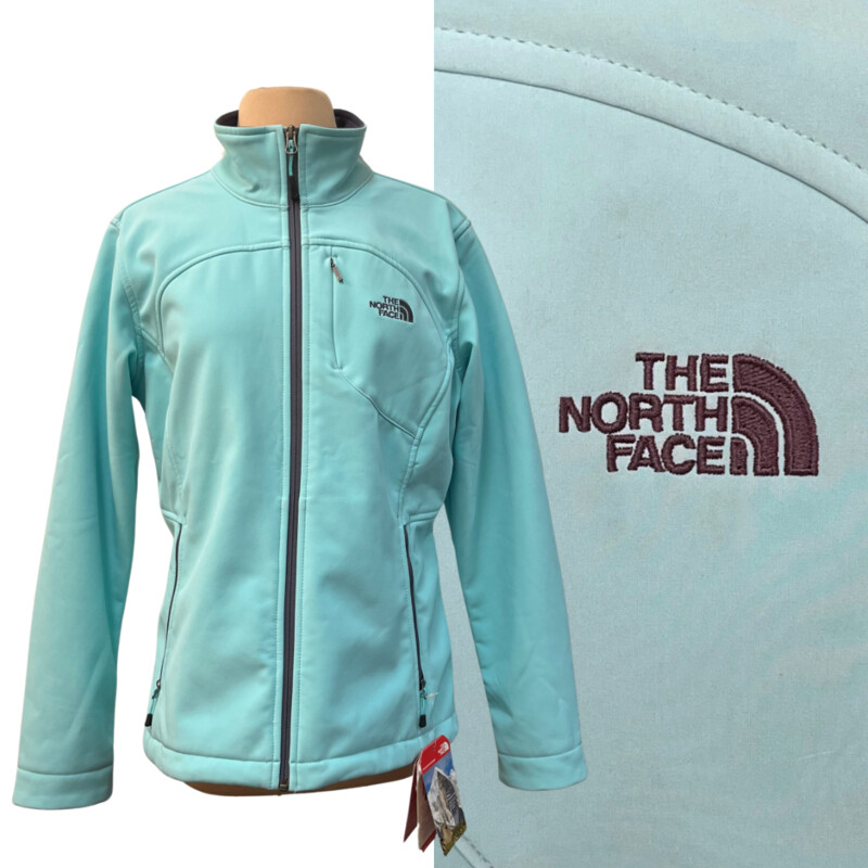 New North Face Apex Bionic Jacket
TNF Apex ClimateBlock
Breathable, Windproof and
Water Resistant
Zip Closure
Zip Pockets
Mint Blue
Size: Large