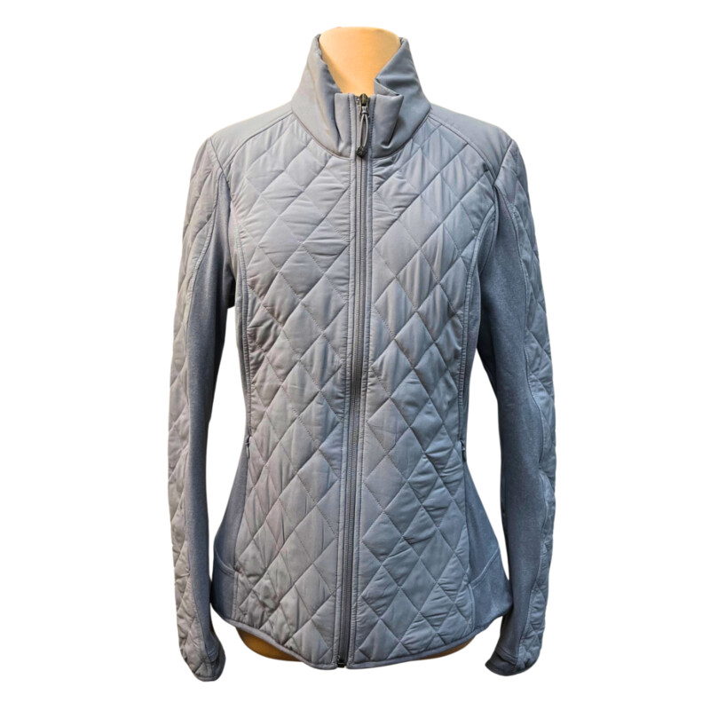 Athleta Quilted Upside Zip Jacket
Zippered Pockets
Inside Pockets As Well
Cobblestone Gray
Size: Large