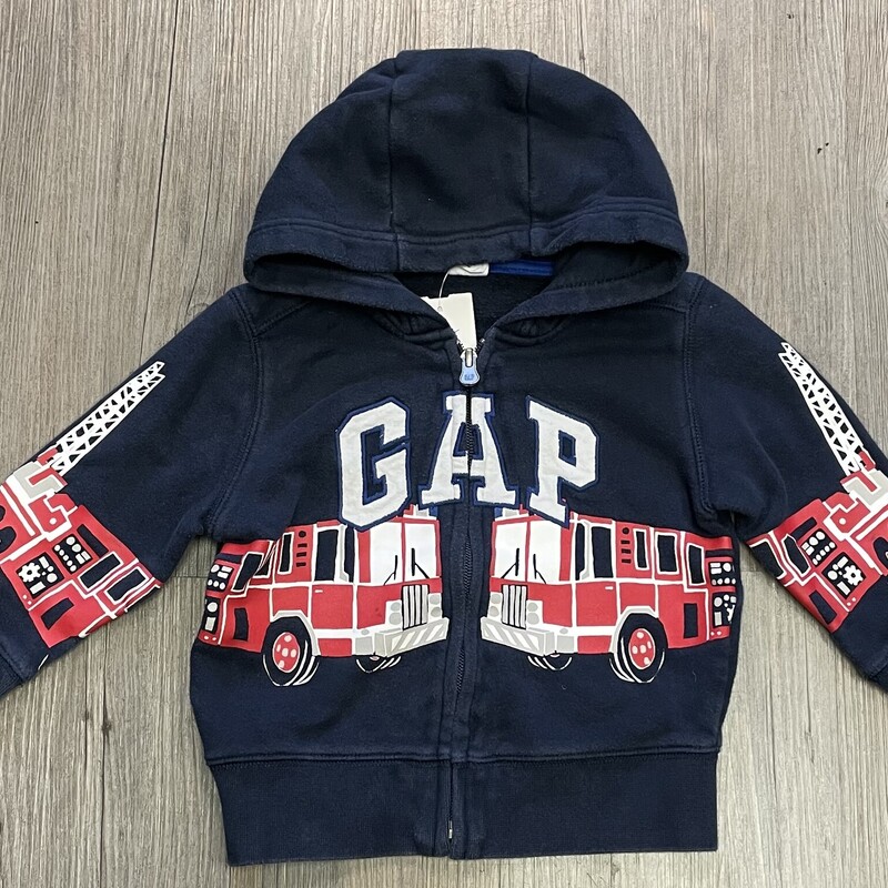 Gap Zip Hoodie, Navy, Size: 18-24M